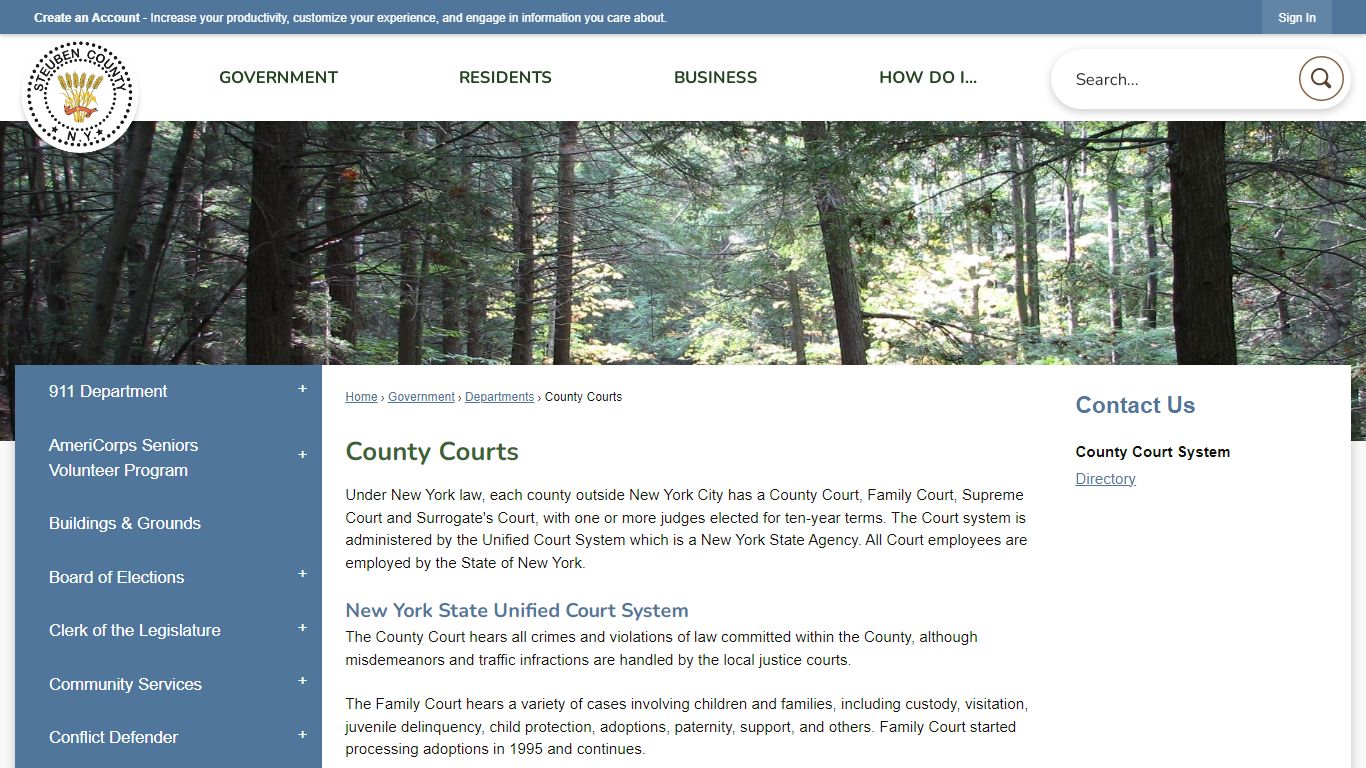 County Courts | Steuben County, NY